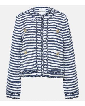 Rebecca Vallance Jacke Matteo Aus Boucle - Blau
