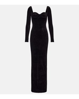 Balenciaga Velvet Gown - Blue