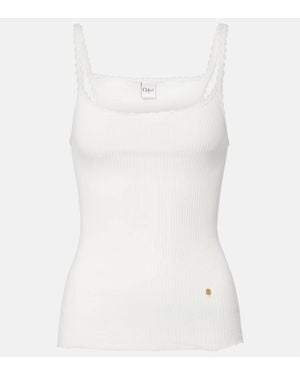 Chloe タンクトップ Chloé Logo Tank Top In Jersey | Chloé US