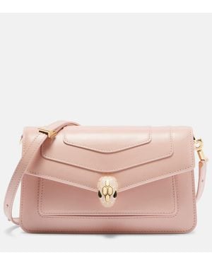 BVLGARI Schultertasche Serpenti Forever Aus Leder - Pink
