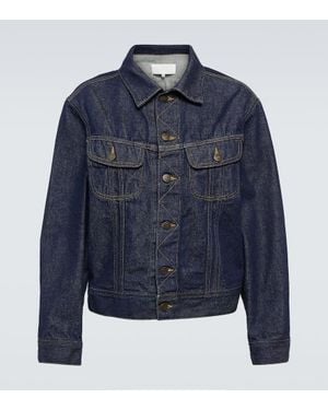 Maison Margiela Giacca Di Jeans Cropped - Blu