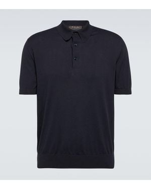 Loro Piana Cotton Polo Shirt - Blue