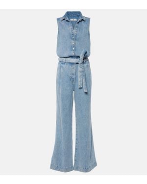 7 For All Mankind Jumpsuit Aus Denim - Blau