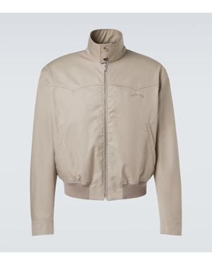 McQueen Jacke Aus Baumwoll-Gabardine - Natur