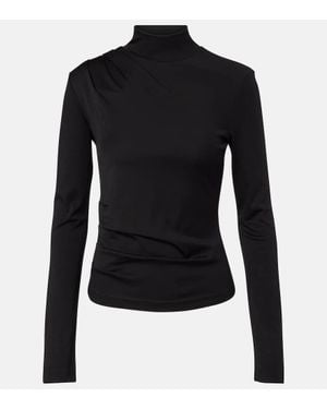 Max Mara Rollkragenpullover Aus Wolle - Schwarz