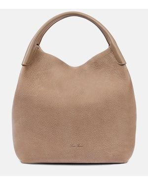 Loro Piana Bale Large Leather Tote Bag - Brown