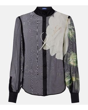LEO LIN Bluse Alma - Grau