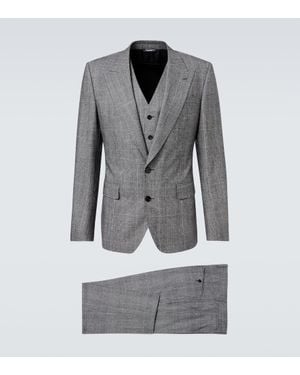 Dolce & Gabbana Anzug Sicilia Aus Einem Wollgemisch - Grau