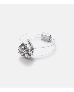 PERSÉE Ring Floating Pear Aus 18Kt Weissgold Mit Diamanten - Weiß