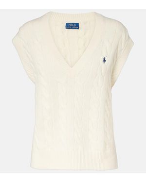 Polo Ralph Lauren Pullunder Aus Wolle Und Kaschmir - Weiß