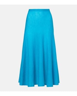 Alaïa Gonna Midi Circle - Blu