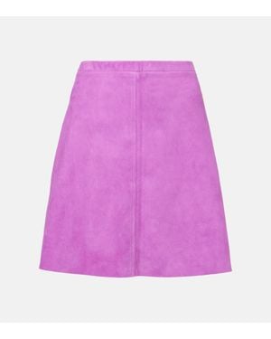 Stouls Mila Suede Miniskirt - Pink