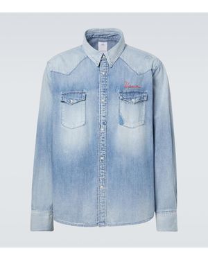 Visvim Distressed Denim Shirt - Blue