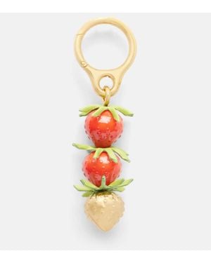 Loewe Taschenanhaenger Strawberry - Weiß