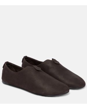 Loro Piana Mocassini Floaty con pelle - Marrone