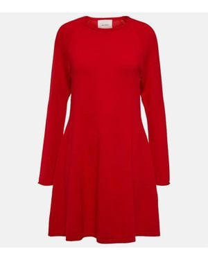 Lisa Yang Minikleid Didih Aus Kaschmir - Rot