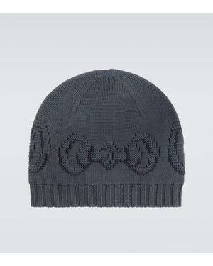 Gucci Horsebit Wool Beanie - Blue