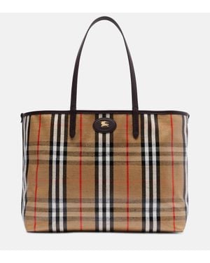 Burberry Tote Bag Highlands Medium Aus Jacquard - Braun
