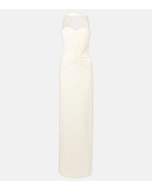 David Koma Cocktailkleid Aus Cady - Weiß