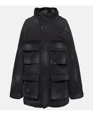 Balenciaga Cotton Ripstop Parka - Black