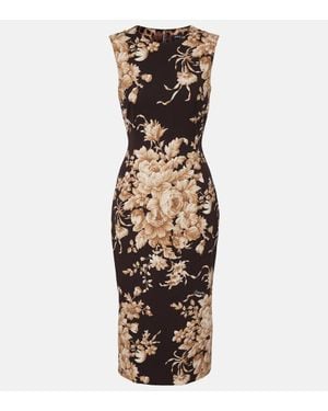 Dolce & Gabbana Rose Print Dress - Mehrfarbig