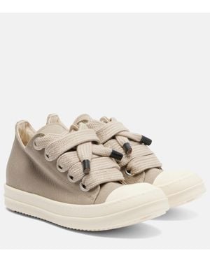 Rick Owens Jumbolace Canvas Sneakers - Natural