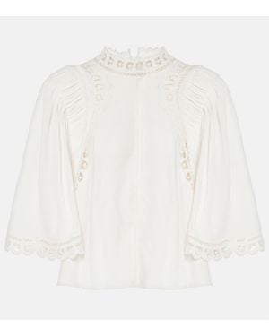 Isabel Marant Bluse Enoha Aus Crepe - Weiß