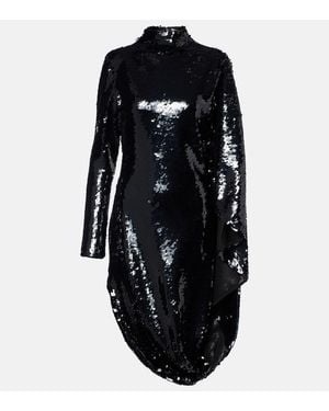 Stella McCartney Robe A Sequins - Noir