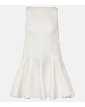 KHAITE Mags Silk Minidress - White