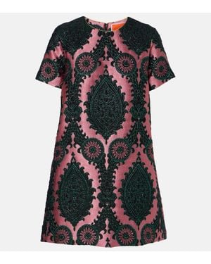 La DoubleJ Minikleid Mini Swing Aus Jacquard - Schwarz