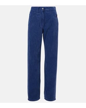 The Row High-Rise Straight Jeans Tarley - Blau