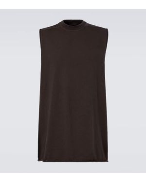 Rick Owens Top Jumbo Aus Baumwoll-Jersey - Braun