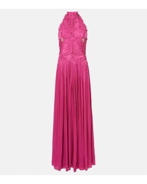 Costarellos Attina Halterneck Gown - Pink
