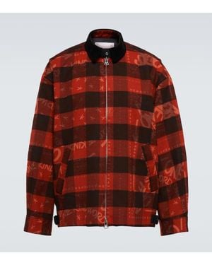 Sacai X Eric Haze Karierte Blousonjacke Aus Baumwolle - Rot