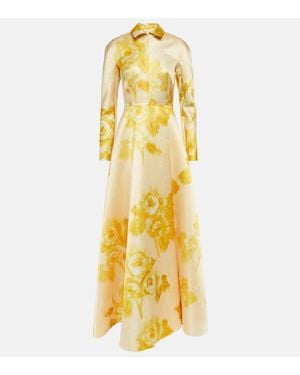 Emilia Wickstead Robe Rue - Mettallic