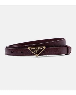 Prada Guertel Aus Saffiano-Leder - Lila