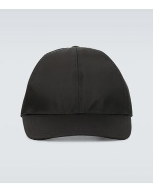 Prada Schwarze Nylon-Baseballkappe