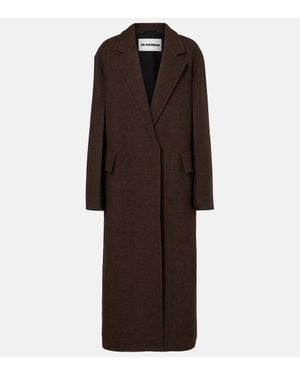 Jil Sander Oversized Wool Coat - Brown