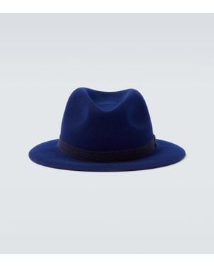 Borsalino Jared Wool And Cashmere Felt Hat - Blue