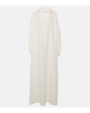 Valentino Robe Vgold Aus Cady Couture - Weiß