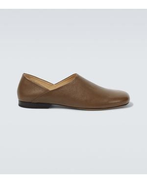 Lemaire Slip-Ons Aus Leder - Braun