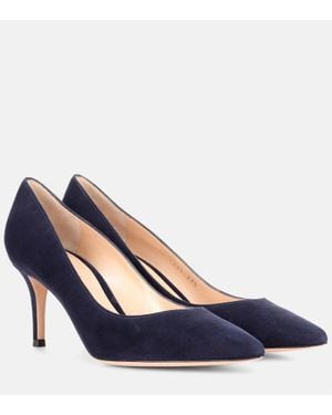 Gianvito Rossi Pumps Gianvito 70 in suede - Blu