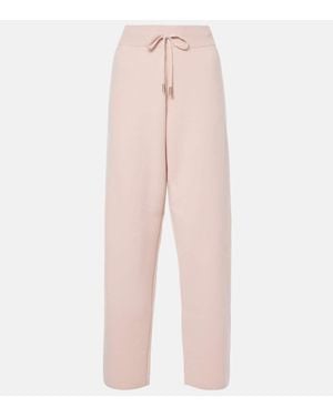 Moncler Wool And Cashmere Joggers - Pink