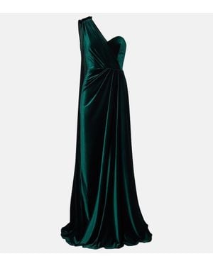Monique Lhuillier Abito Lungo Monospalla - Nero