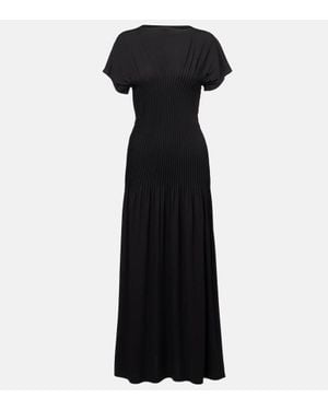 TOTEME Maxikleid Aus Jersey - Schwarz