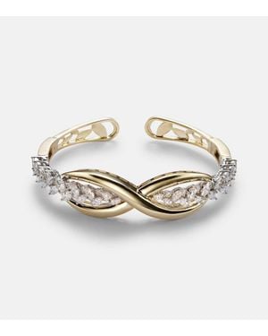 YEPREM Armreif Golden Strada Aus 18Kt Gelbgold Mit Diamanten - Mettallic