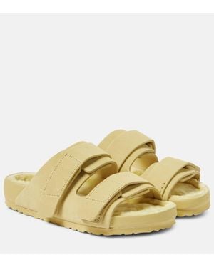Birkenstock X Tekla Pantoletten Uji Aus Veloursleder - Gelb