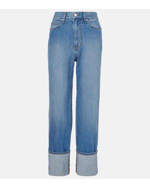 Veronica Beard Jeans Regular Dylan A Vita Alta - Blu