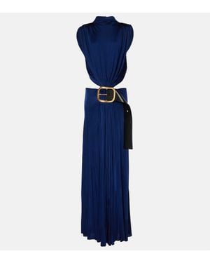Loewe Abito lungo con cut-out - Blu