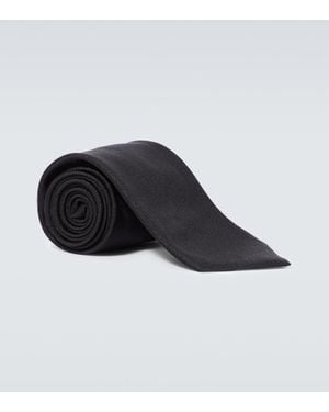 ZEGNA Corbata De Sarga De Seda - Negro